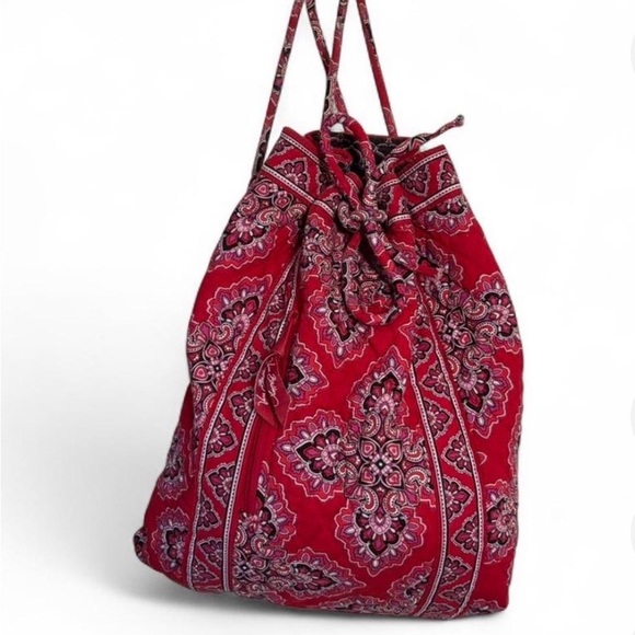 Vera Bradley Handbags - Vera Bradley retired “Frankly Scarlet” Back Pack